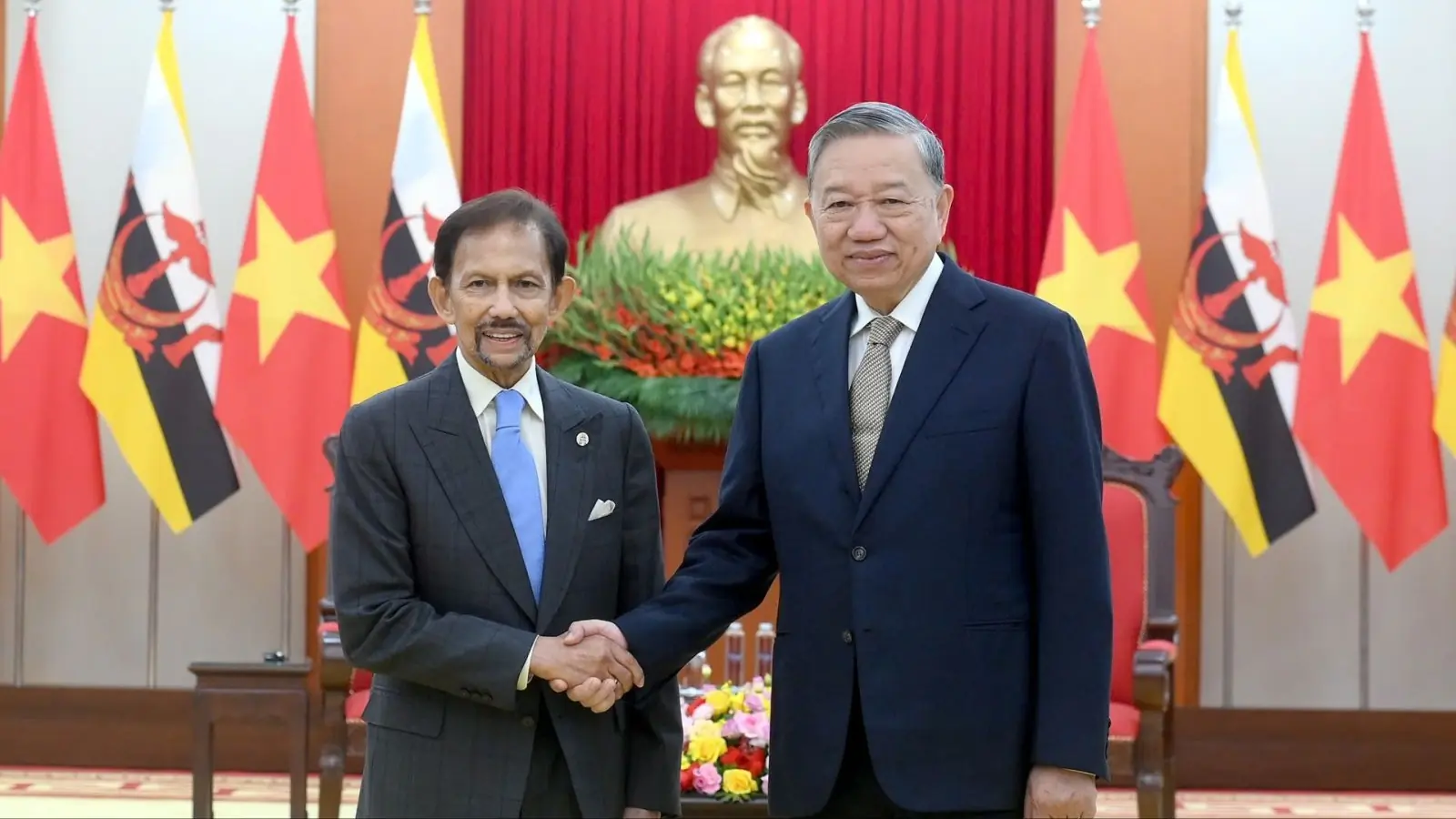 Tổng Bí thư Tô Lâm tiếp Quốc vương Brunei